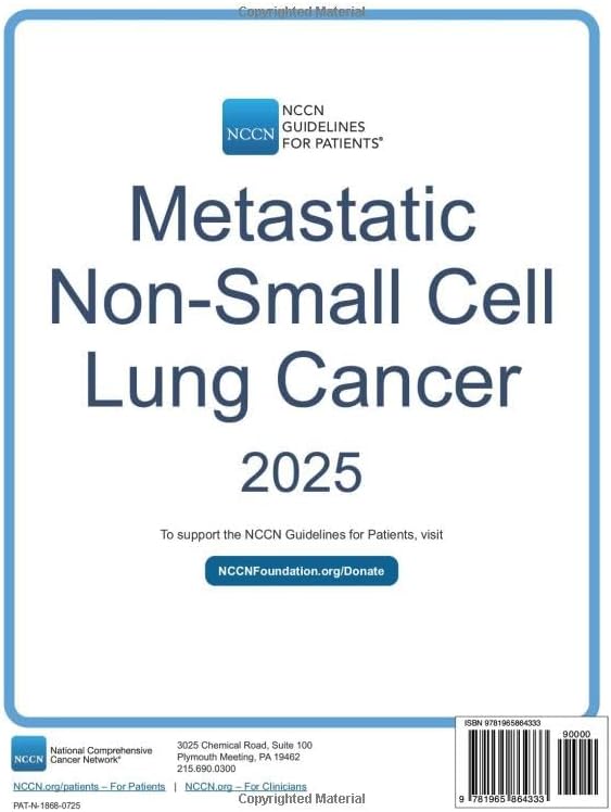 NCCN Guidelines for Patients® Metastatic Non-Small Cell Lung Cancer by National Comprehensive Cancer Network® (NCCN®)