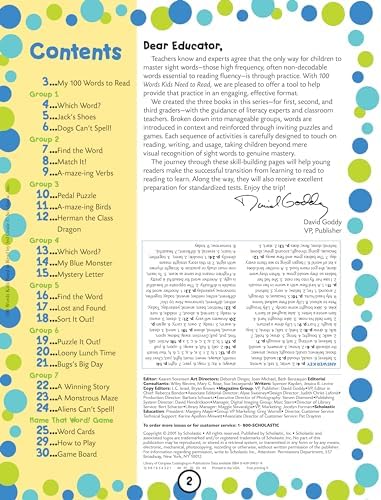 100 Words Kids Need to Read by 3rd Grade: Sight Word Practice to Build Strong Readers by Scholastic