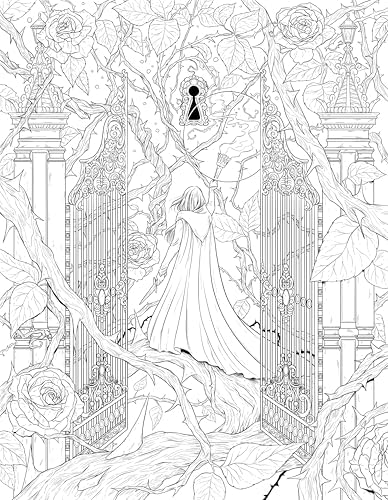 Mythogothica: Rose and Stone: A Romantasy Coloring Book by Fabiana Attanasio
