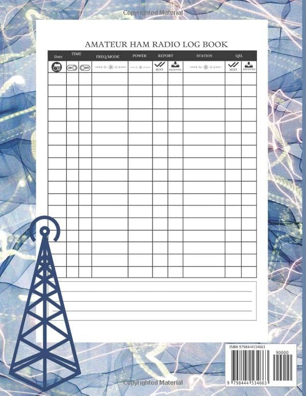 Amateur Radio Station Log Book: Ham Radio Guide /120 page /8,5 x 11 in by A Souad Books