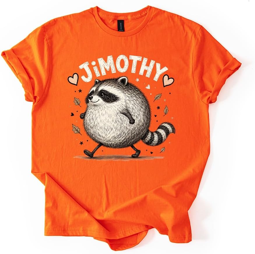 Jimothy Chubby Raccoon Cute Graphic Tee