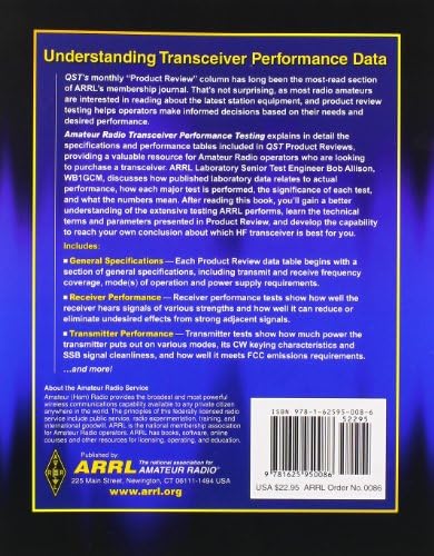 Amateur Radio Transceiver Performance Testing: Understanding HF Transceiver Data from QST Product Reviews by Bob Allison