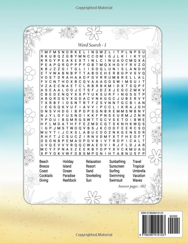 Summer Word Search: Large Print 2500 Word Summer Word Search 2 Relax And Enjoy This Super Fun Summer Word Search Puzzle Book Find For Adults Seniors ... Seniors Teens And All The Family To Enjoy.) by Mr IQ