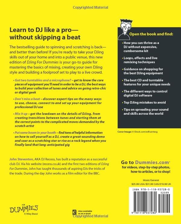 DJing For Dummies by John Steventon