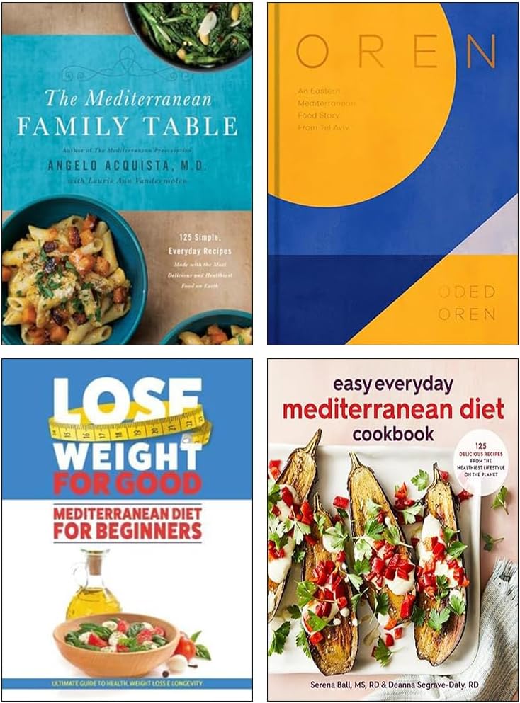 Oren, The Mediterranean Family Table, Easy Everyday Mediterranean Diet Cookbook & Mediterranean Diet For Beginners 4 Books Collection Set by Oded Oren