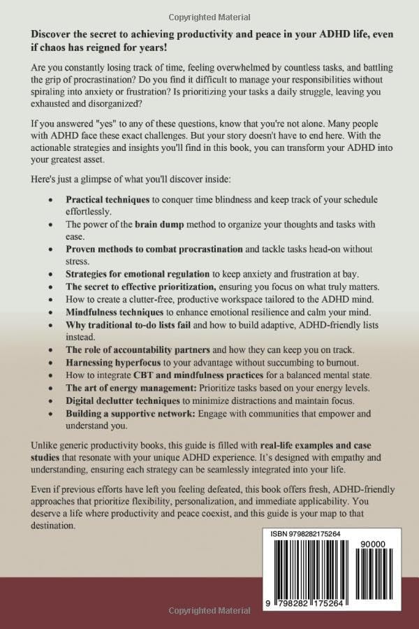 The ADHD Time Management Solution: Your Guide to Productivity and Peace by Sherry Harper