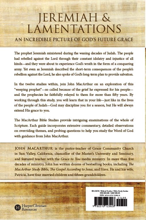 Jeremiah and Lamentations: Judgment and Grace (MacArthur Bible Studies) by John F. MacArthur