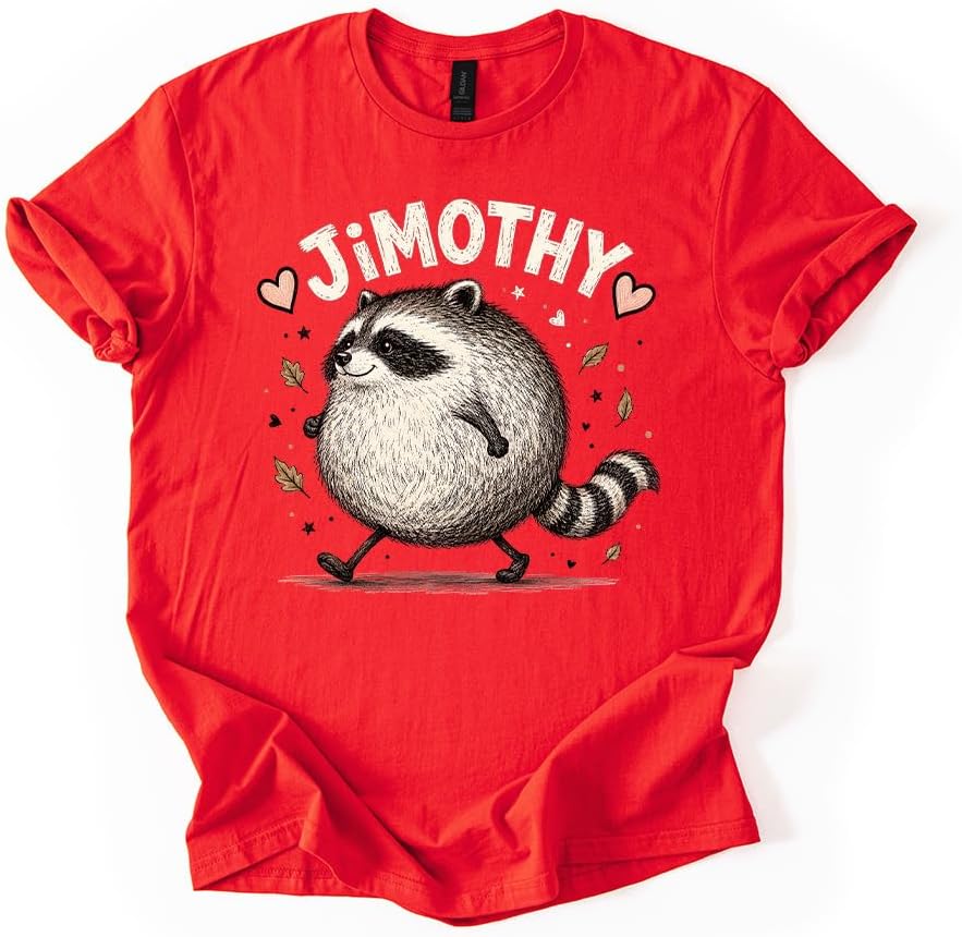 Jimothy Chubby Raccoon Cute Graphic Tee