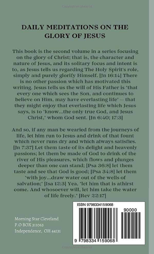 Daily Meditations on the Glory of Jesus, Volume II: A Thirty-day Devotional (Daily Meditations on The Glories of Jesus Christ) by Aaron Osowski