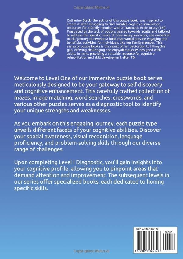 Traumatic Brain Injury Puzzle Book: Level I by Catherine Black