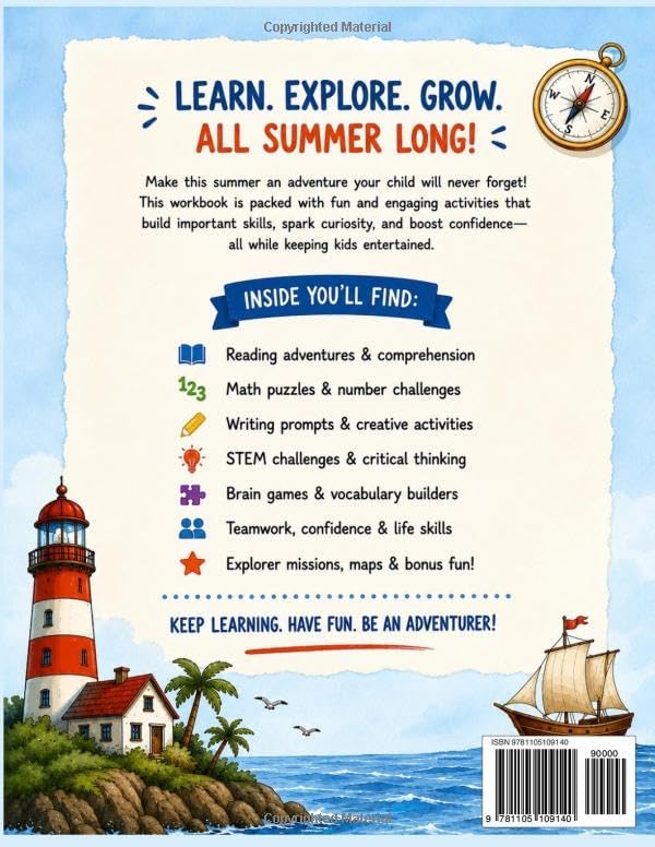 Ultimate Summer Workbook for Kids: A Story-Based Learning Adventure with Reading, Math, Writing, STEM Activities, Brain Games & Critical Thinking Challenges to Prevent Summer Slide by Daniel Rowan
