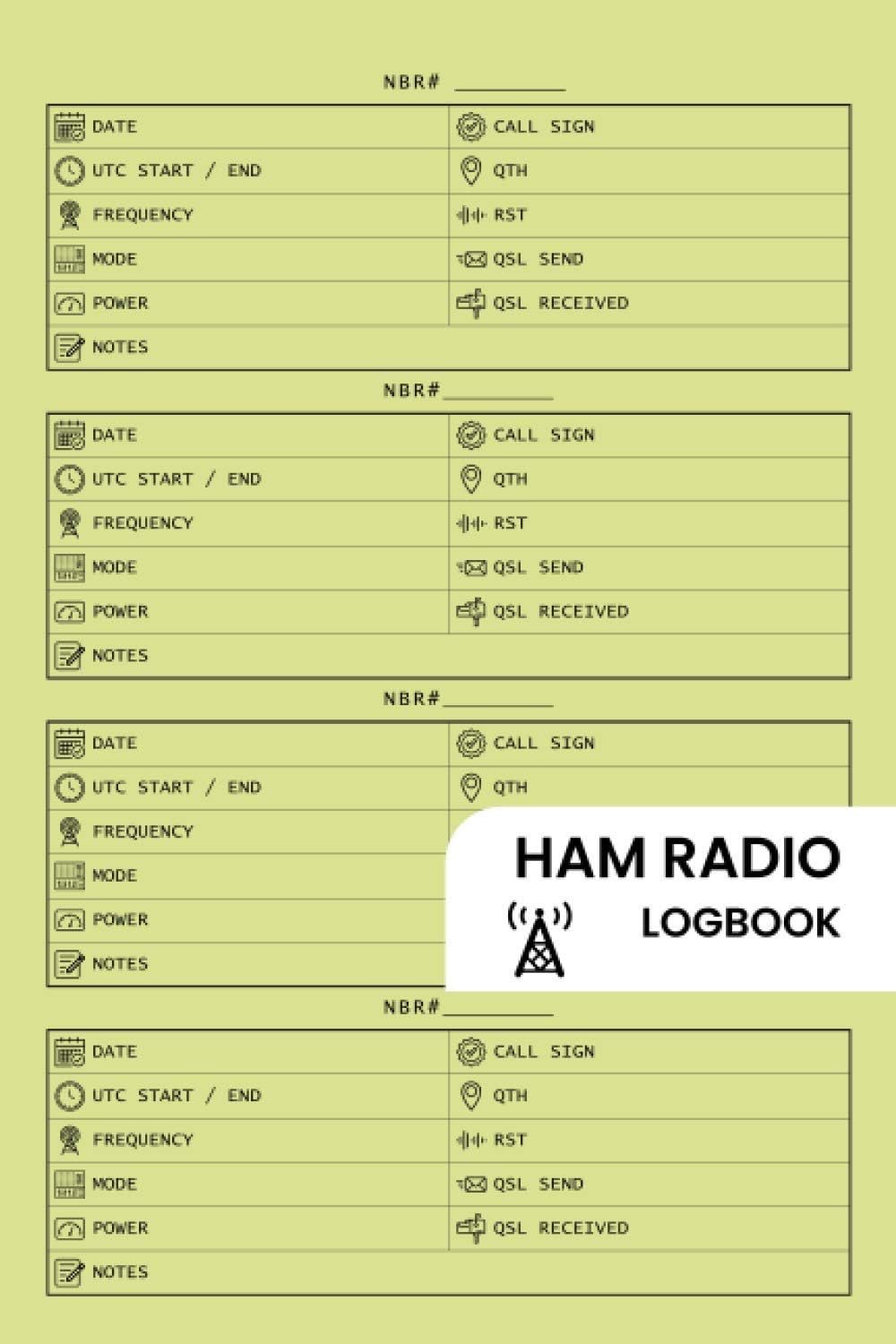 HAM Radio LogBook: Logbook Journal Notebook For Amateur Radio Operator by mr antar gari prod