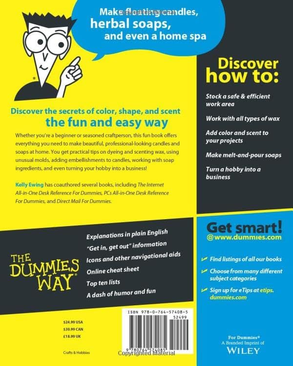 Making Candles and Soaps For Dummies by Kelly Ewing