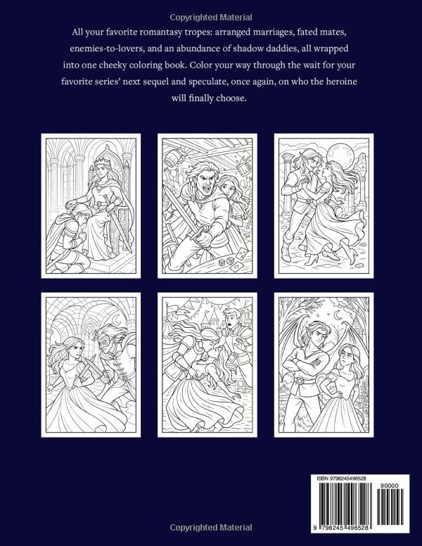 This Wasn’t In the Prophecy : A Romantasy Coloring Book | Funny, Self-Aware Fantasy Romatasy Coloring for Adults by Haley Fiege
