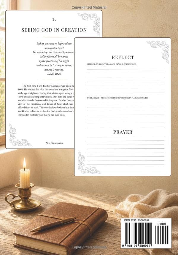 The Practice of the Presence of God | A Guided Journal & Daily Devotional for Spiritual Growth: 30 Powerful Excerpts from the Classic Work of Brother Lawrence by Darlington Flower Co
