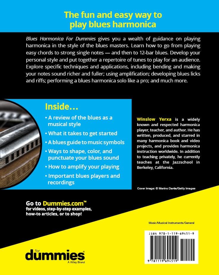 Blues Harmonica For Dummies (For Dummies (Music)) by Winslow Yerxa