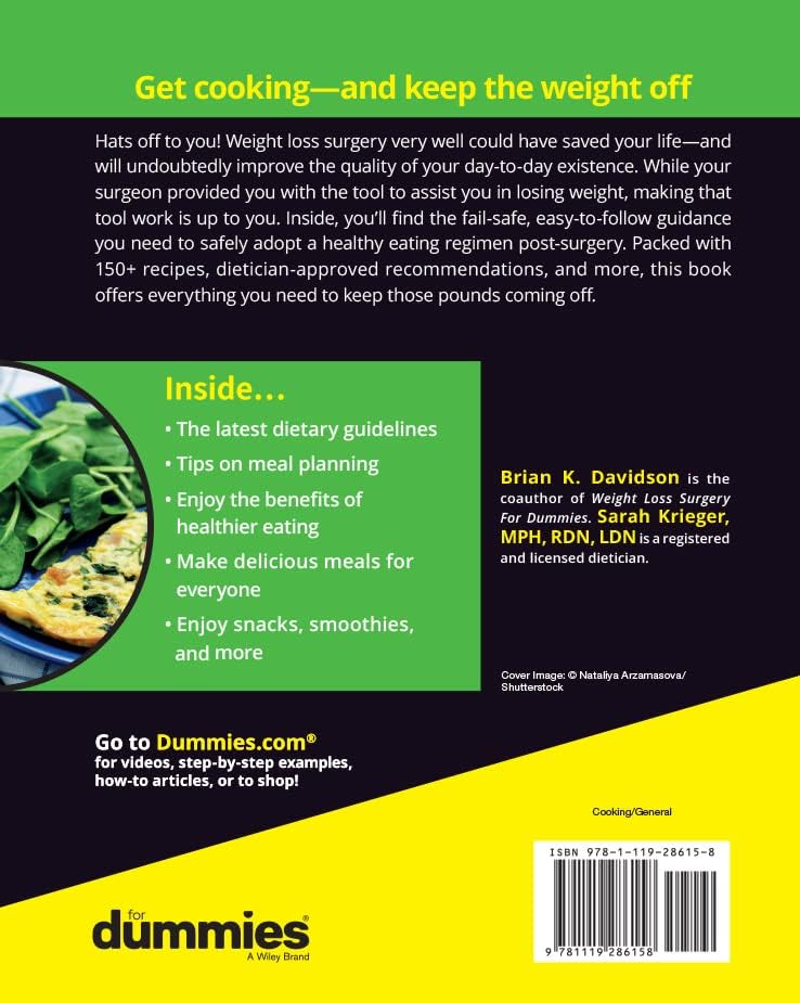 Weight Loss Surgery Cookbook For Dummies (For Dummies (Lifestyle)) by Brian K. Davidson