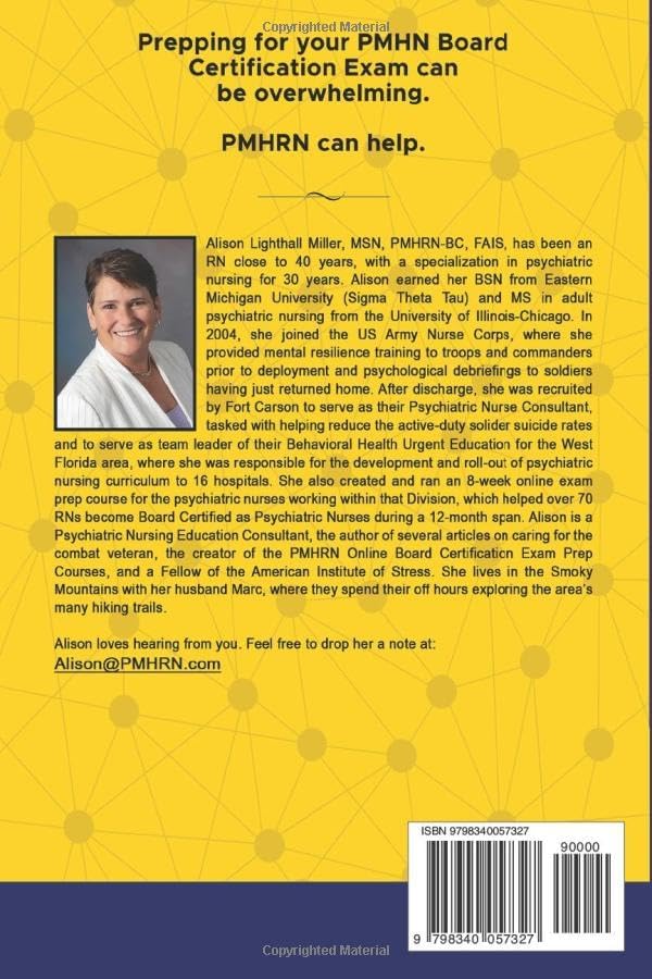 Psychiatric-Mental Health RN Board Certification Exam Practice Questions: 100 Test-Relevant Questions with Discussions, Answers, and Rationales by Alison Lighthall Miller