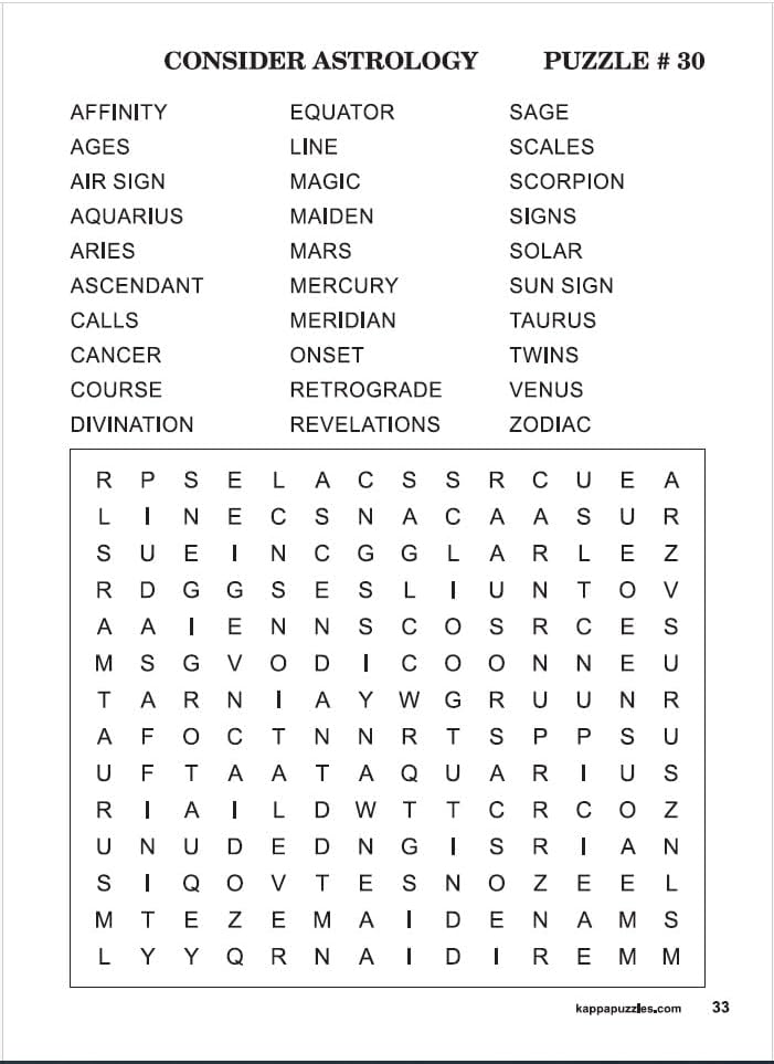 Large Print Word-Finds Word Search Puzzle Book by Kappa Books Publishers