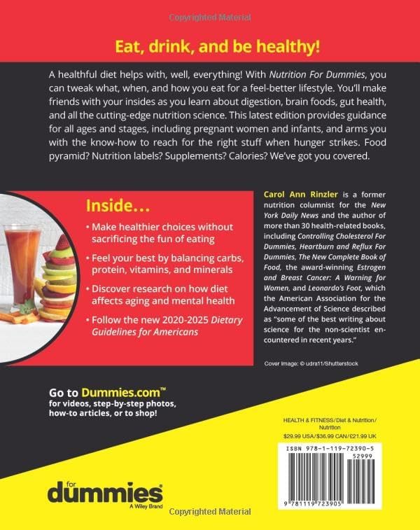 Nutrition For Dummies by Carol Ann Rinzler