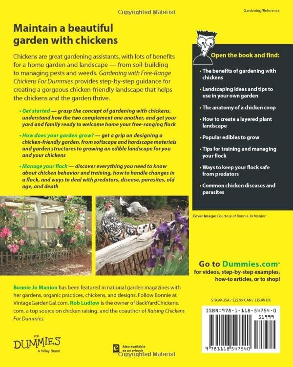 Gardening with Free-Range Chickens For Dummies by Bonnie Jo Manion