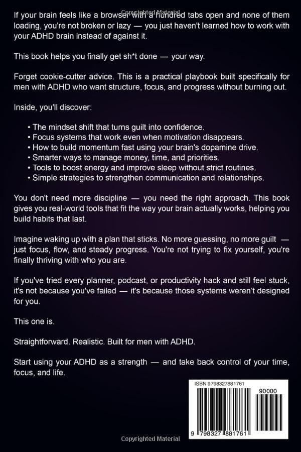 The Ultimate Guide For Men With Adult ADHD: Simple Strategies & Proven Techniques to Improve Focus, Increase Productivity, Manage Symptoms & Thrive in Life by Mark Fitzgerald