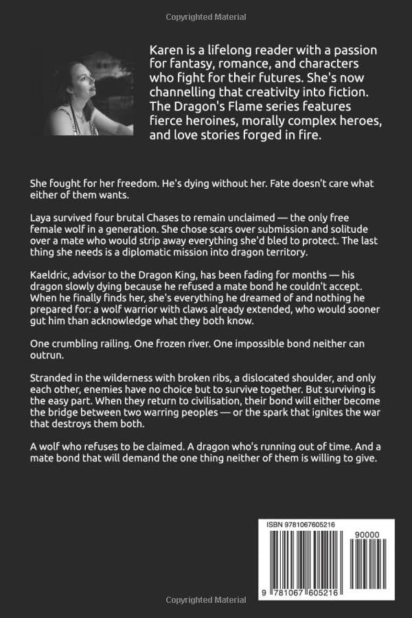 Of Ice and Innocence: A steamy forbidden love, enemies to lovers romantasy (The Dragon's Flame) by Karen Hunter