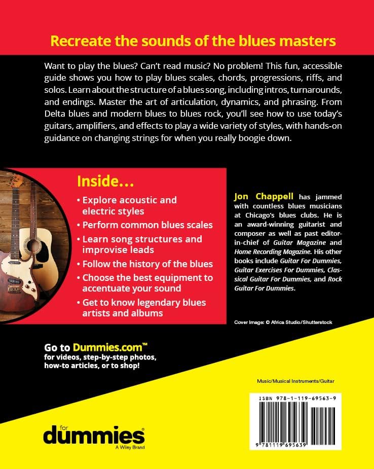 Blues Guitar For Dummies (For Dummies (Music)) by Jon Chappell