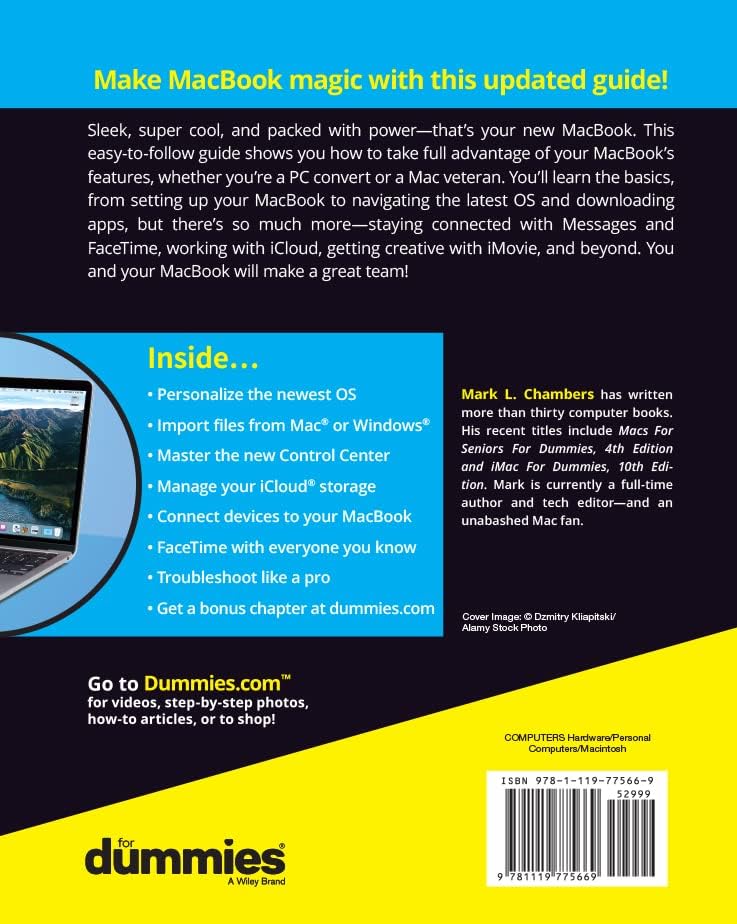 MacBook For Dummies by Mark L. Chambers
