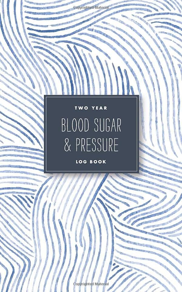 Two Year Blood Sugar & Pressure Log Book: Simple Weekly Blood Glucose and Blood Pressure Tracker for Diabetes, Hypertension, or Hypotension by Banana River Press