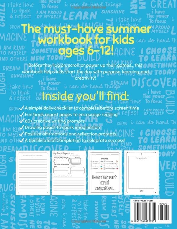 Summer Reading & Writing Workbook: Summer Reading & Writing To Complete Before Screen Time by Shani Aisha