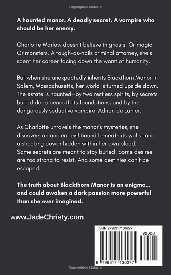 The Vampire's Curse: at Blackthorn Manor by Jade Christy