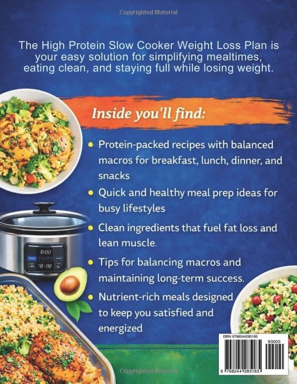 The High Protein Slow Cooker Weight Loss Plan: Easy, Macro-Friendly Meal Prep Recipes for Fat Loss, Clean Eating, Lean Muscle, and Busy Lifestyles by Nuka Filemonsen