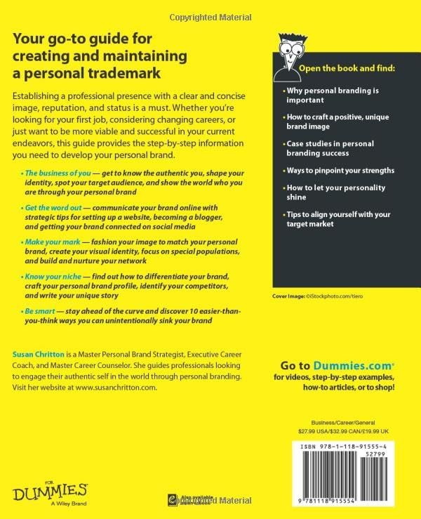 Personal Branding For Dummies, 2nd Edition by Susan Chritton