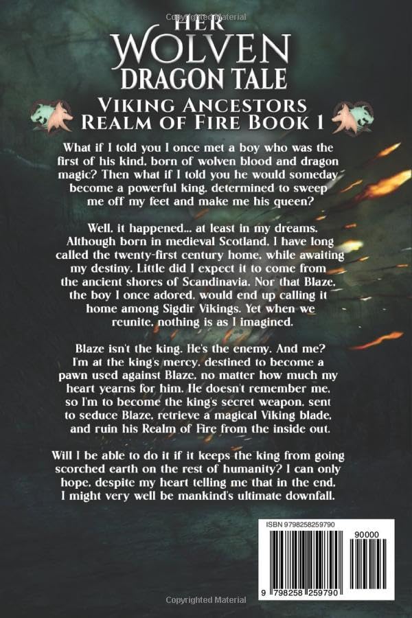 Her Wolven Dragon Tale: A Viking Romantasy (Viking Ancestors: Realm of Fire) by Sky Purington