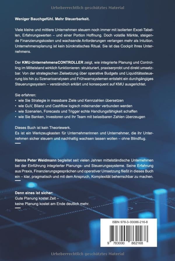 KMU-UnternehmensCONTROLLER: Integriert plan. Klar entscheiden. Sicher wachsen. (German Edition) by Hanns Peter Weidmann