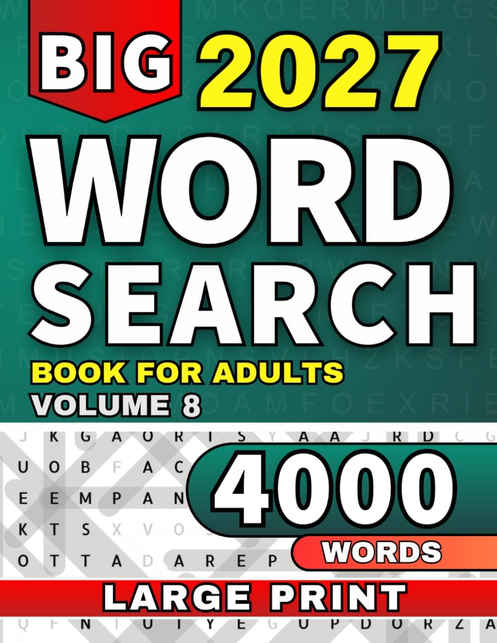 Word Find Puzzle Book, Large Print for Adults, Seniors & Teens: Relaxing Word Search Puzzle Book, 4,000 New Words with Solutions (Ultimate Word Search Collection) by TA Publications