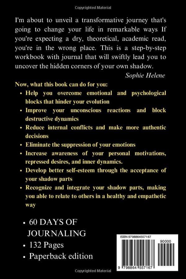 Shadow Work Journal and Workbook for Adult Women |2 books in 1|: The complete step-by-step guide to release emotional blocks, heal your inner child, and integrate your shadow by Sophie Helene