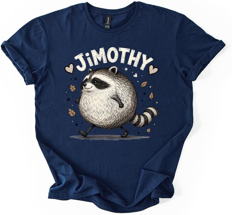 Jimothy Chubby Raccoon Cute Graphic Tee