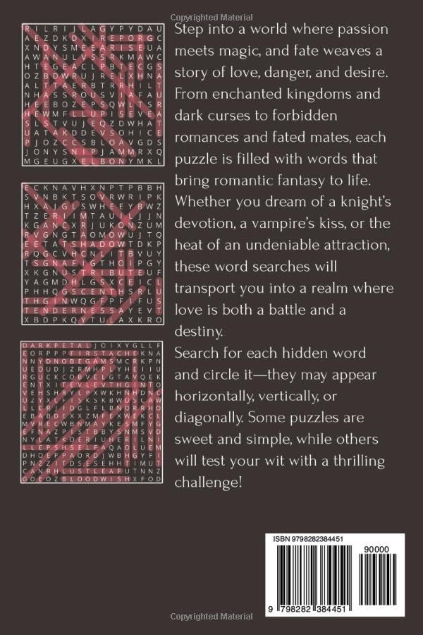 Romantasy | Romance and Fantasy Word Search Puzzle Book: Word Searches with Easy to Read Prints about Romance, Fantasy and a little spice | 6x9 inches ... Gift for Holidays, Vacations and free time by Shizukira Asakura