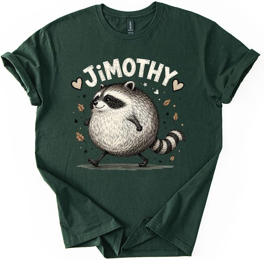 Jimothy Chubby Raccoon Cute Graphic Tee