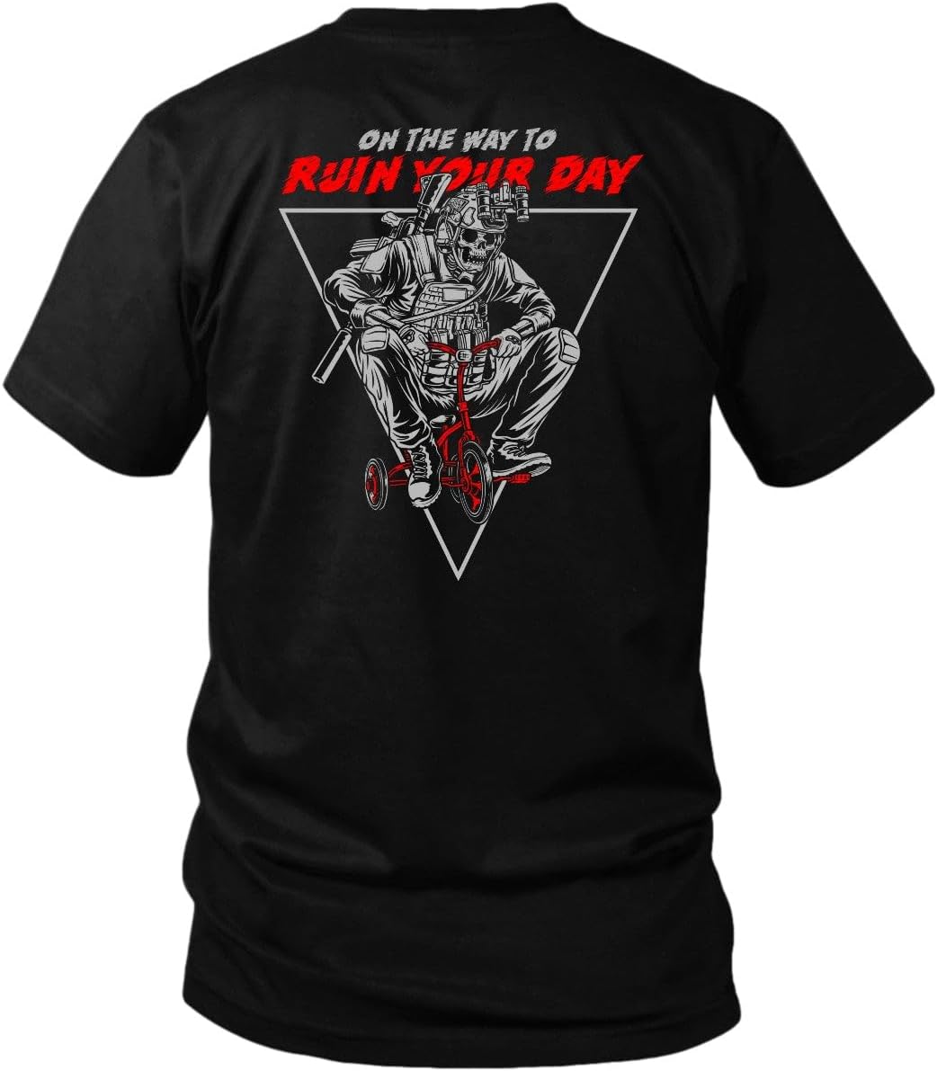 Savage Tacticians Men's Graphic Tee, Saboteur Tactical Shirt