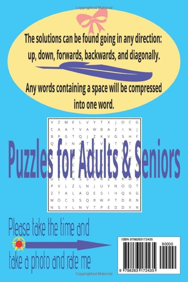 Word Search FLOWERS Easy to Read, LARGE PRINT, 50+ PUZZLE: FLORAL Crossword Puzzle Book For Adults and Seniors, 50+ Puzzles: Easy on the Eyes and ... Challenges for Mental Relaxation, 6X9 inches by M Scharni