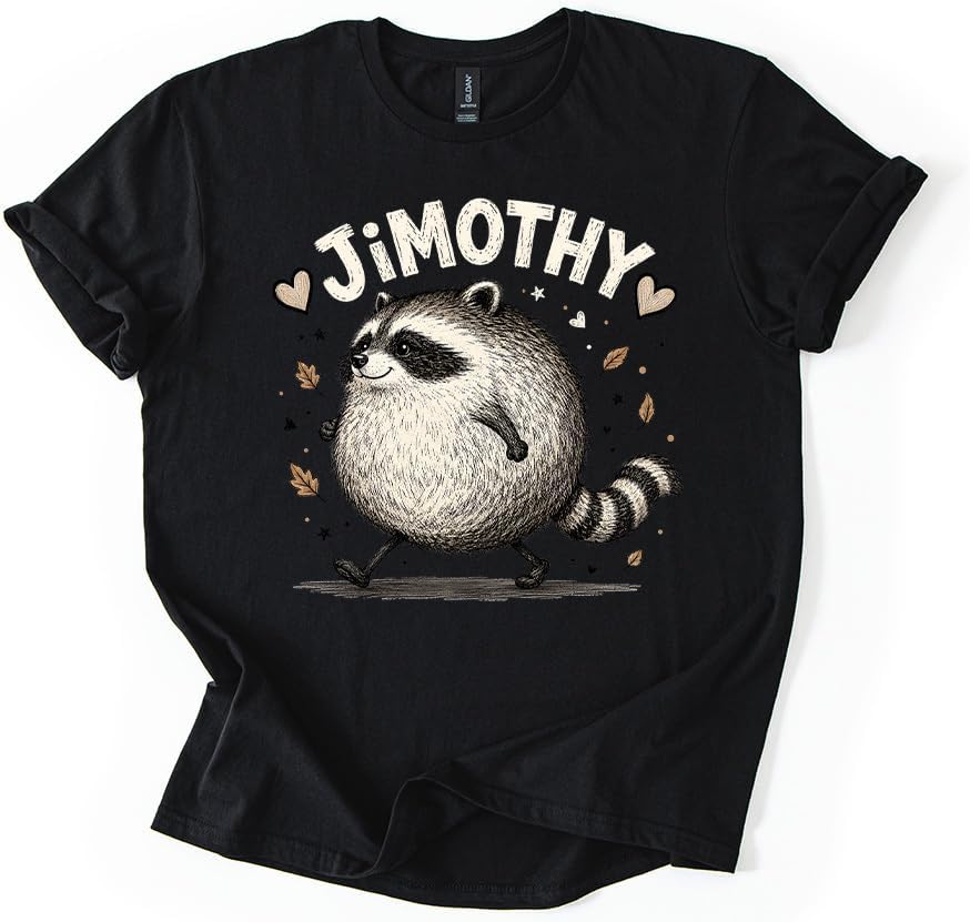 Jimothy Chubby Raccoon Cute Graphic Tee