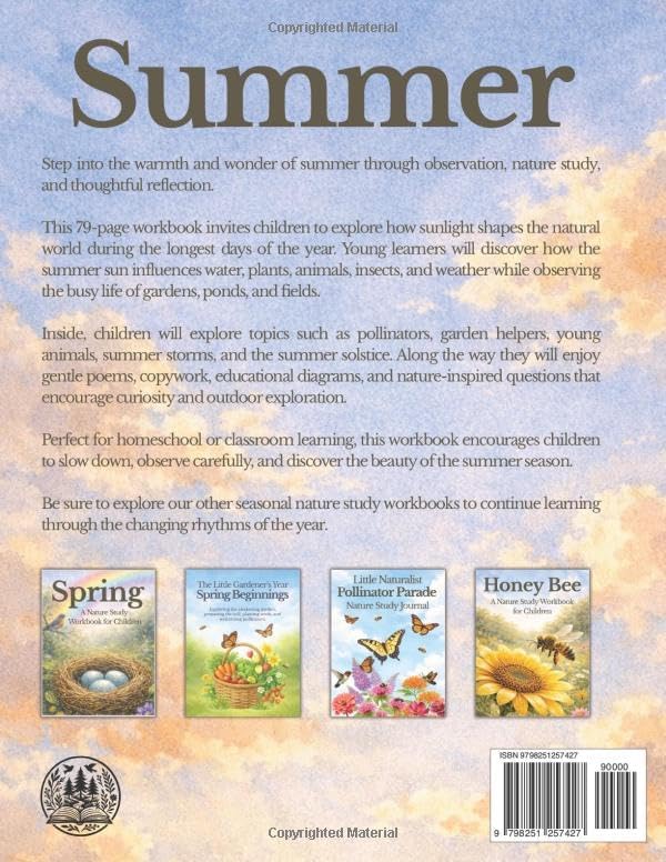 Summer: A Nature Study Workbook for Children (The Nature Study Copywork Series) by StoryWood Press