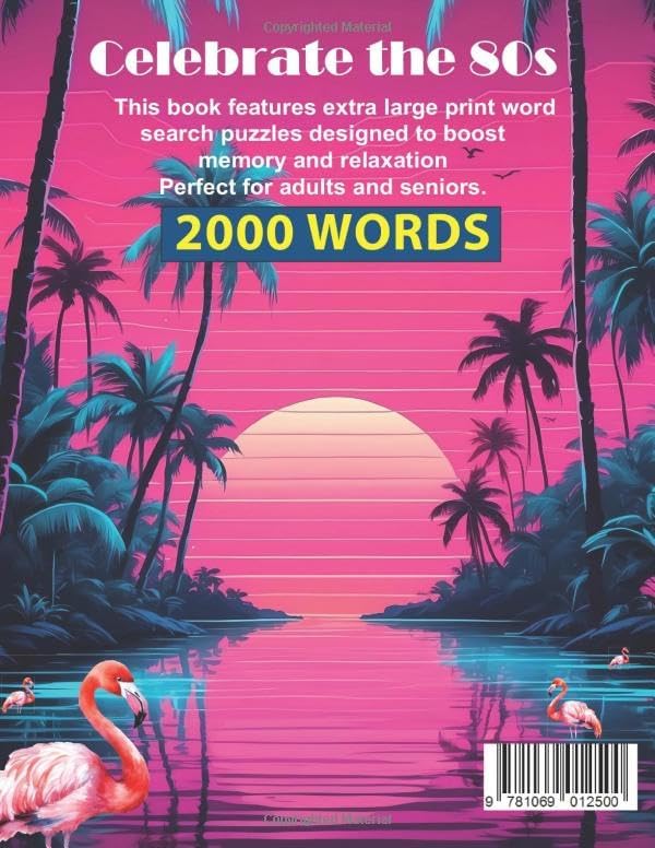 THE 80s LARGE PRINT WORD SEARCH: Fun Brain Games to Improve Memory and Relax For Adults and Seniors by Casey Archer