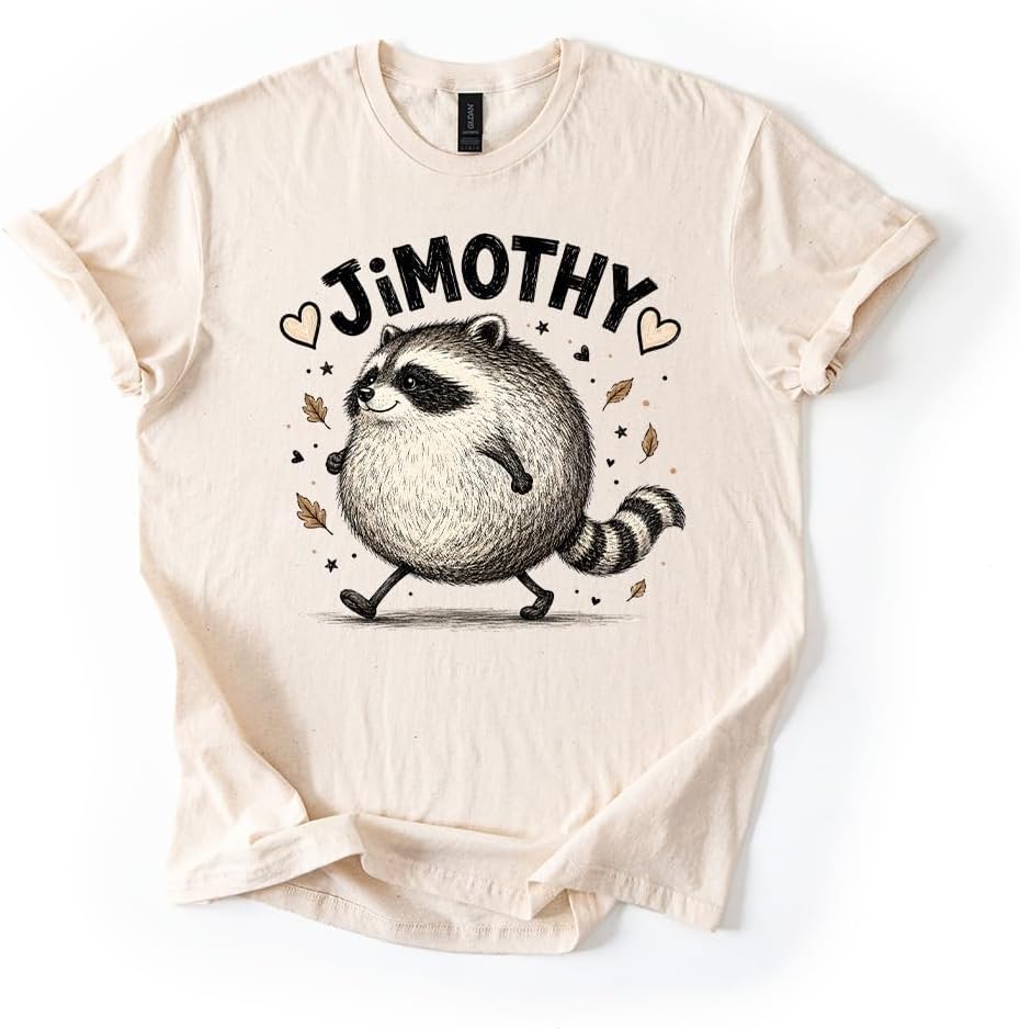 Jimothy Chubby Raccoon Cute Graphic Tee