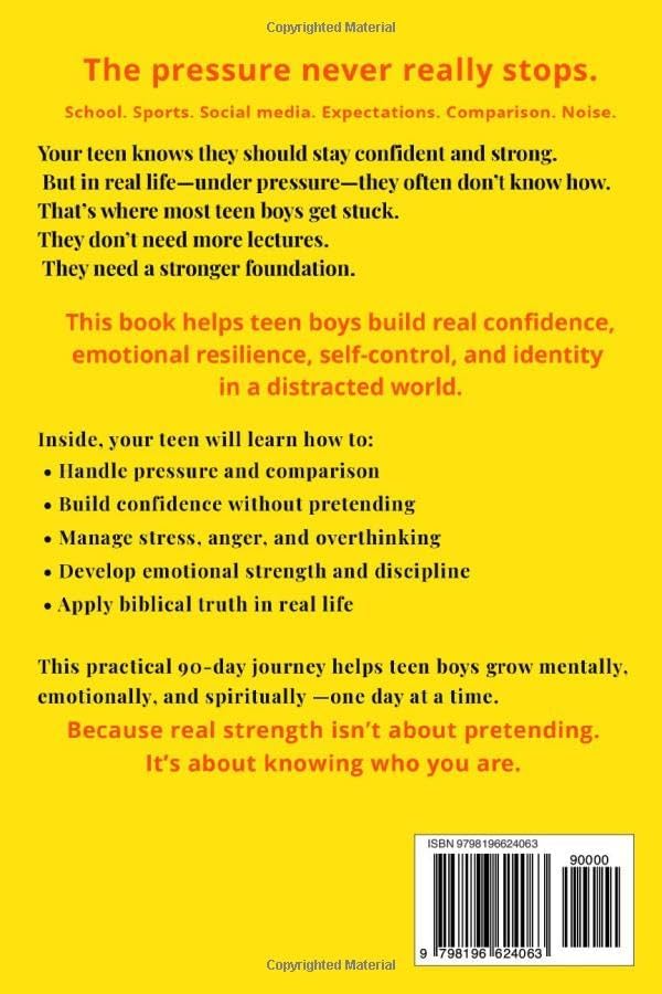 STRONG & RESILIENT Daily Devotional for Teen Boys: 90 Days to Build Confidence, Identity, and Mental Strength in a Distracted World (Christian Teens) by Jasper Ashfield