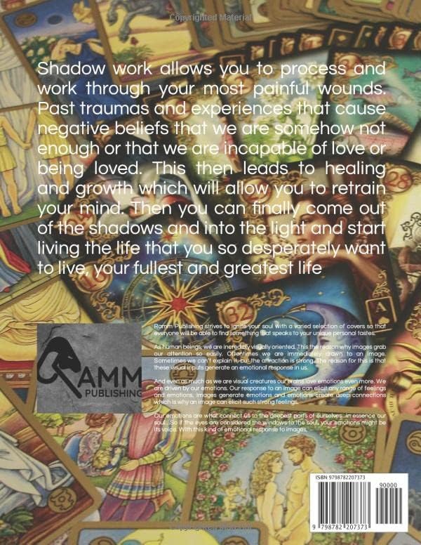 Guided Tarot Shadow Work Workbook: Shadow work journal uses prompts and a tarot or oracle deck | Great for beginners and for inner child healing and growth by Ramm Publishing