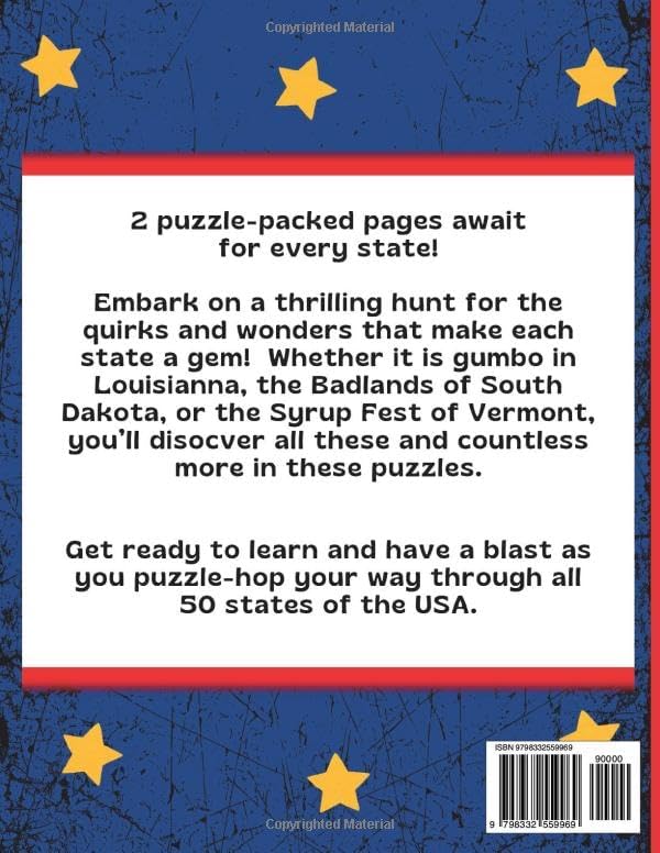 Word Search for Seniors: LARGE PRINT Puzzles - Tour Unique Charms of All 50 USA States - 100 Games by LexiLearn Publishing